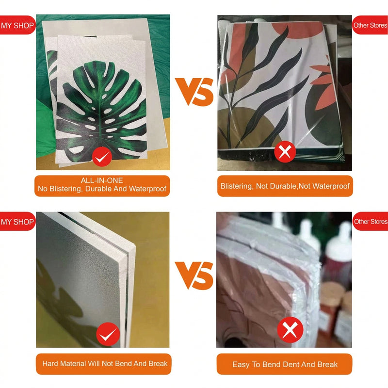 Palamuting Pang-dingding na Pintura 3PCS Puno ng Pera Pangarap Dagat ng mga ulap Bundok Mga burol Buwan Mga bituin Diwata