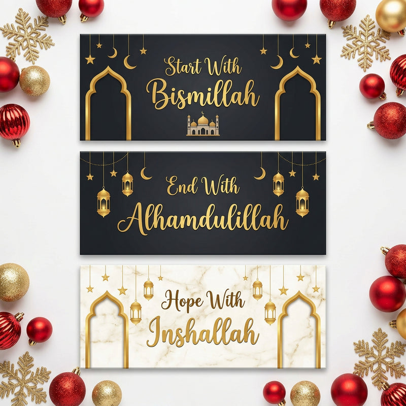 Christmas Sign Happy New Year Wall Decor Design Wooden Banner Wall Decoration Year Decorations