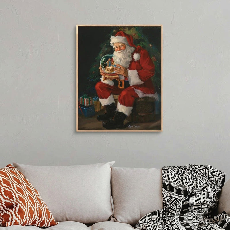 3-Pcs Christmas Frame Wall Art Decoration Nordic Wall Art Pictures para sa Dekorasyon ng Living Room