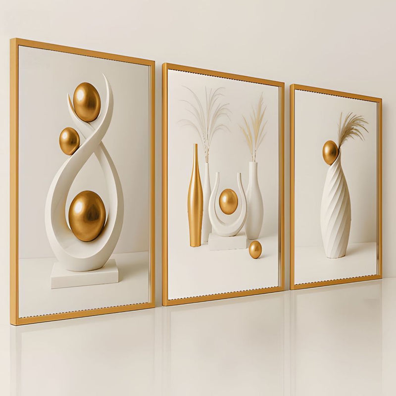 Wall Decoration Minimalist Vases Floral Motifs Diverse Styles Zen-inspired Aesthetic Art Display
