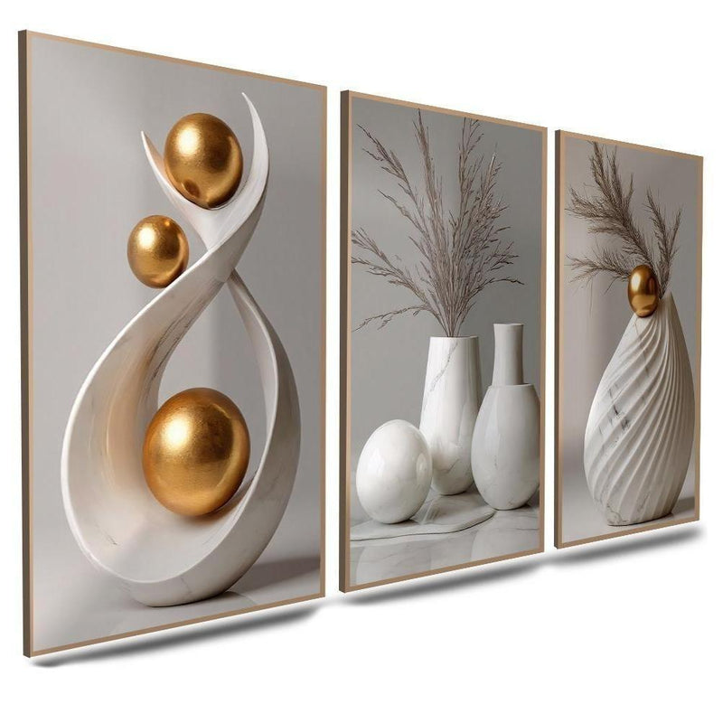 Wall Decoration Minimalist Vases Floral Motifs Diverse Styles Zen-inspired Aesthetic Art Display
