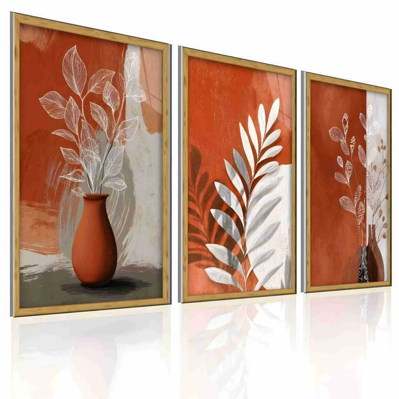 Wall Decoration Minimalist Vases Floral Motifs Diverse Styles Zen-inspired Aesthetic Art Display