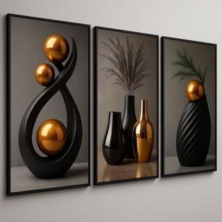 Wall Decoration Minimalist Vases Floral Motifs Diverse Styles Zen-inspired Aesthetic Art Display