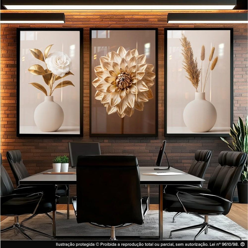 Wall Decoration Minimalist Vases Floral Motifs Diverse Styles Zen-inspired Aesthetic Art Display